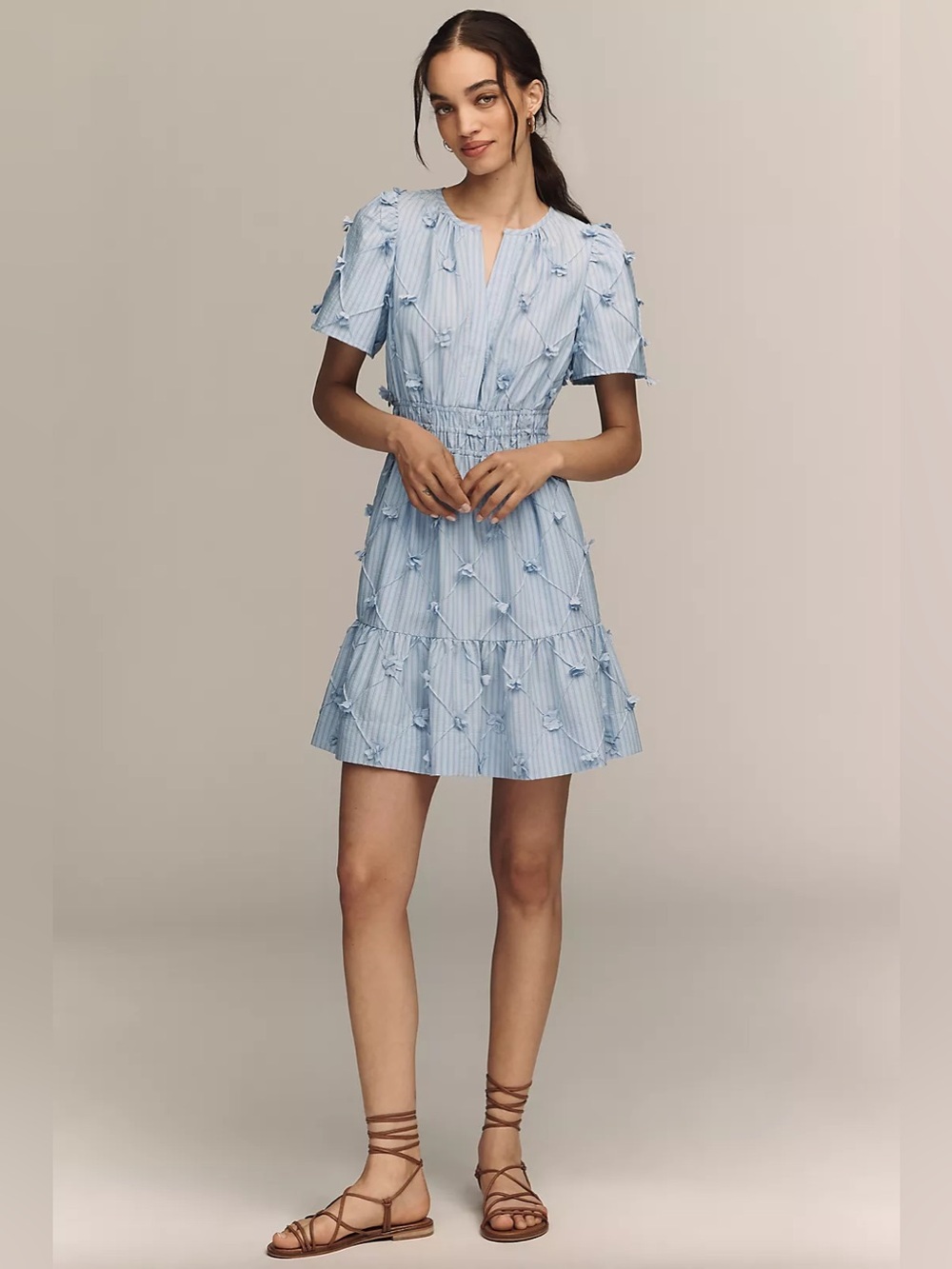 NWT! Anthropologie Somerset 3D Floral Mini Dress